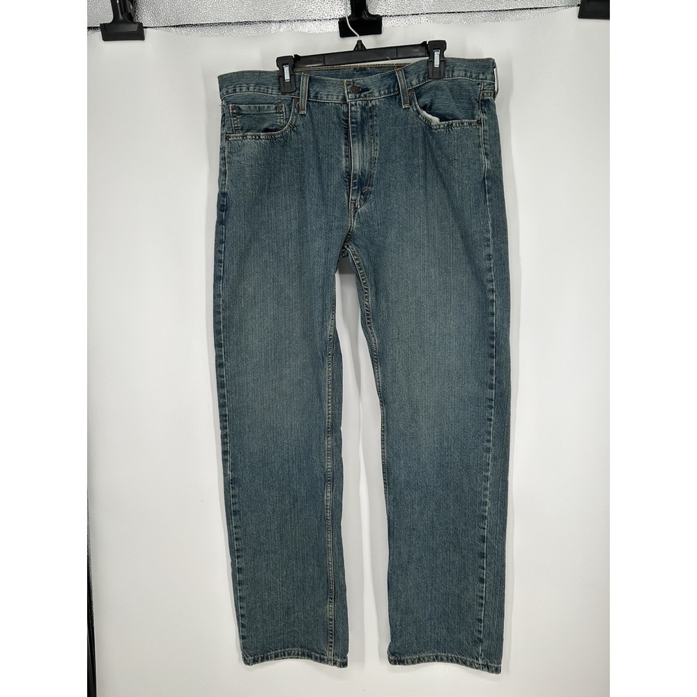 Levis 559 Jeans Relaxed Fit Straight Leg Medium Wash Blue Denim Pants Mens 38x34